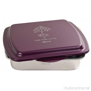 Beautiful Personalized 9 X 9 Cake Pan & Laser Engraved Lid with 110 Beautiful Artworks - B075R6G7CY
